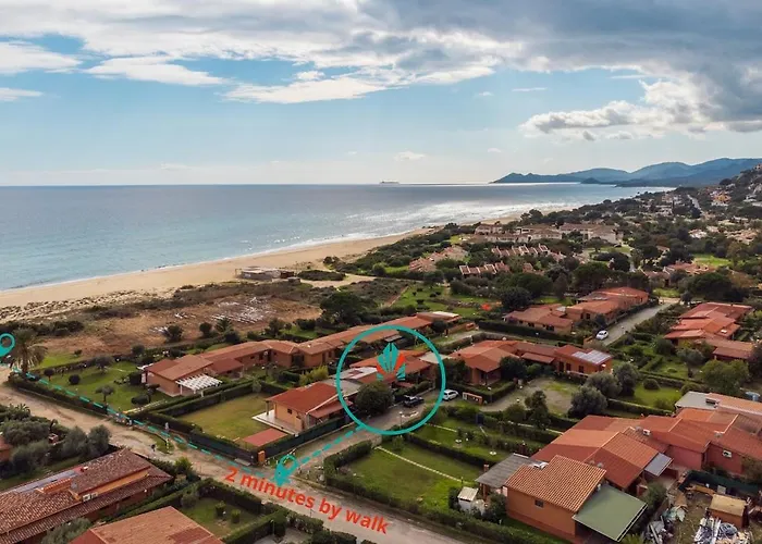 2 Minutes' Walk From The Sea- Cozy Ande Full-equipped House Appartement Costa Rei